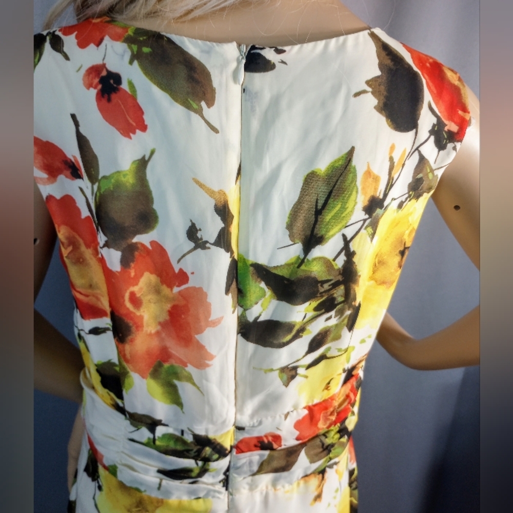 Women's Madison Leigh long floral sleeveless dress size 16, summer - Picture 6 of 9